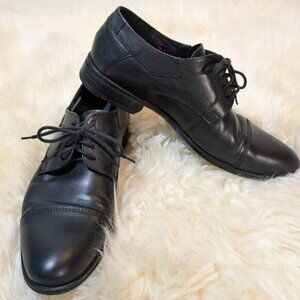 LLOYD Black Leather Derby Shoes Women Size 7